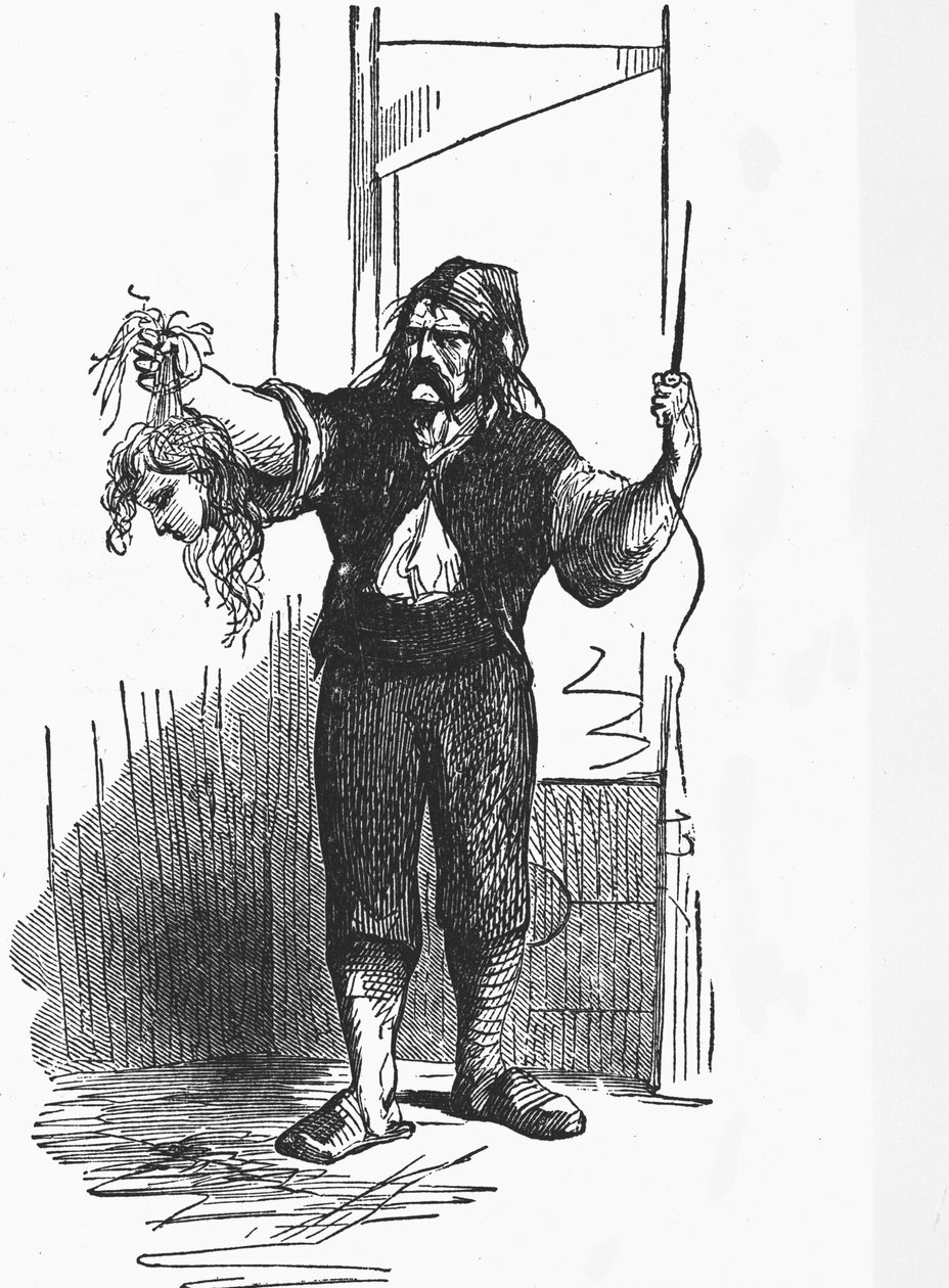 Zrobione na drutach, z „Opowieści o dwóch miastach” Charlesa Dickensa autorstwa John McLenan