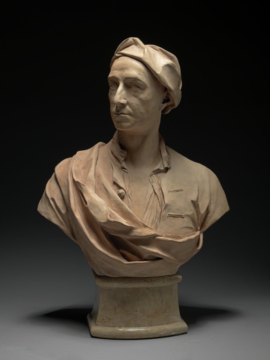 Popiersie mężczyzny, prawdopodobnie Peter Tillemans (1684-1734) 1727 (terakota) autorstwa John Michael Rysbrack