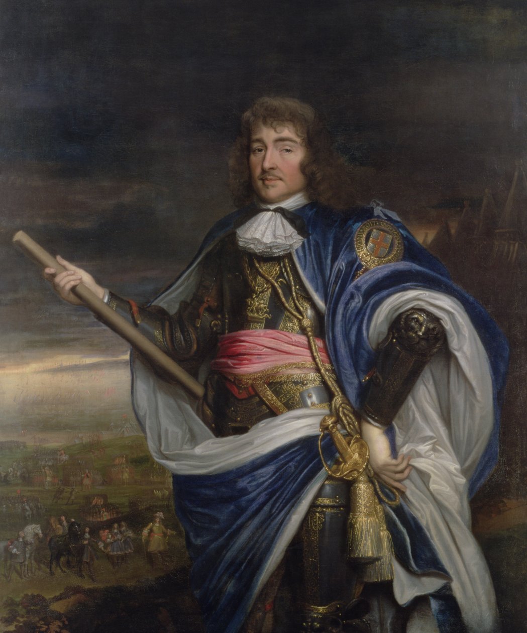 Generał George Monck, 1. książę Albemarle (1608-70), 1668 autorstwa John Michael Wright