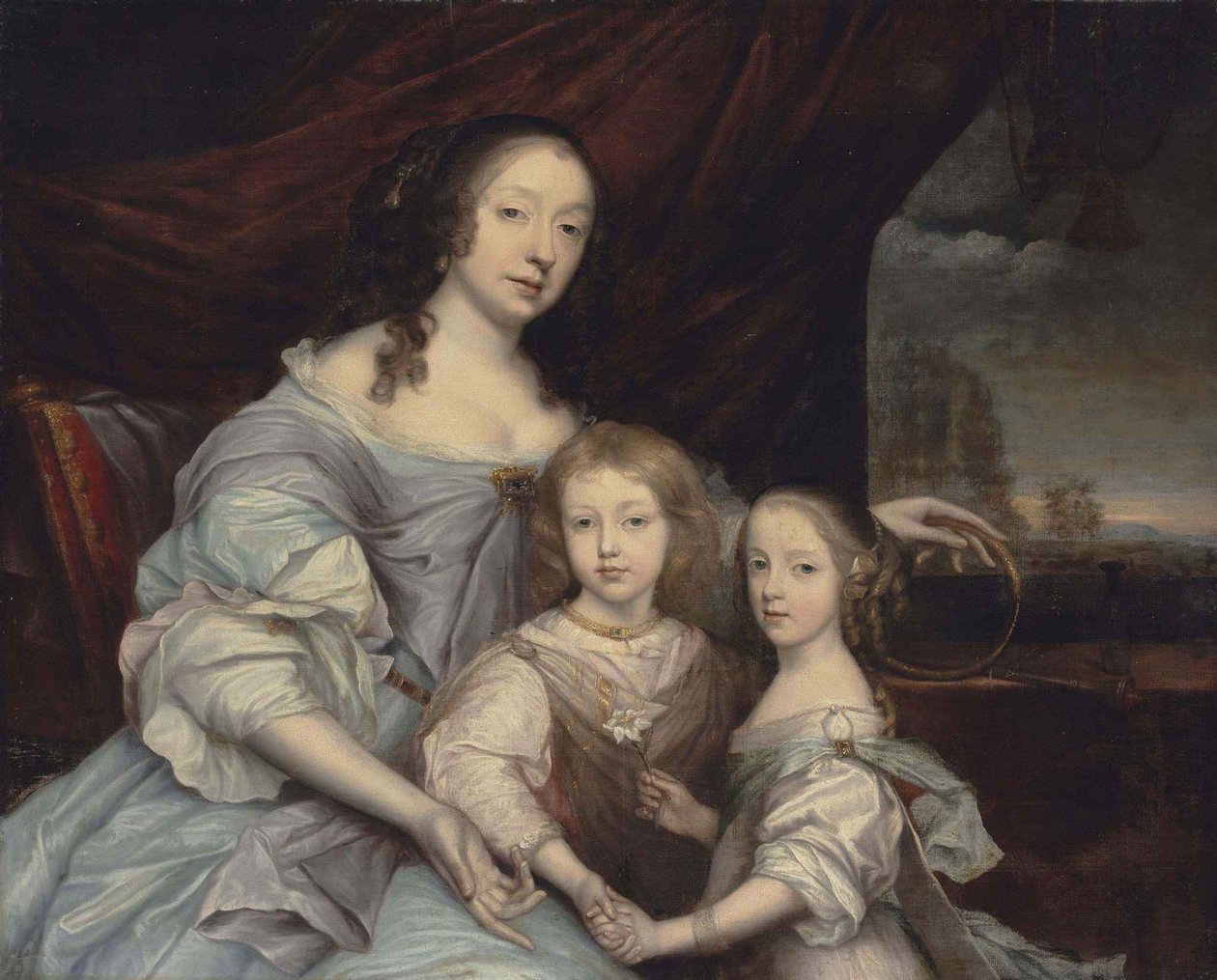 John Michael Wright Mary Villiers i jej dzieci autorstwa John Michael Wright