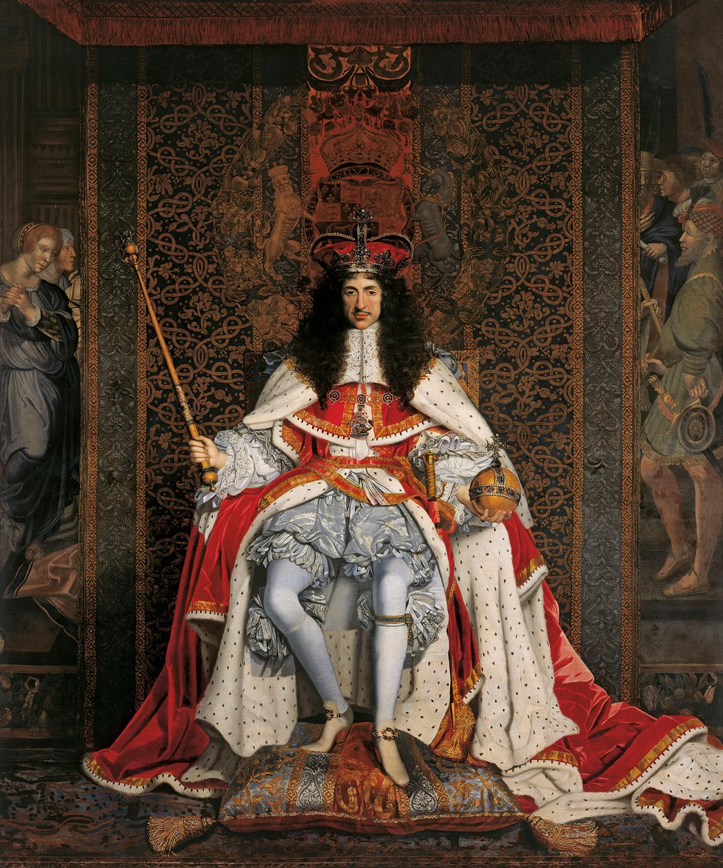 Portret Karola II Anglii 1630-1685, ok. 1676. autorstwa John Michael Wright