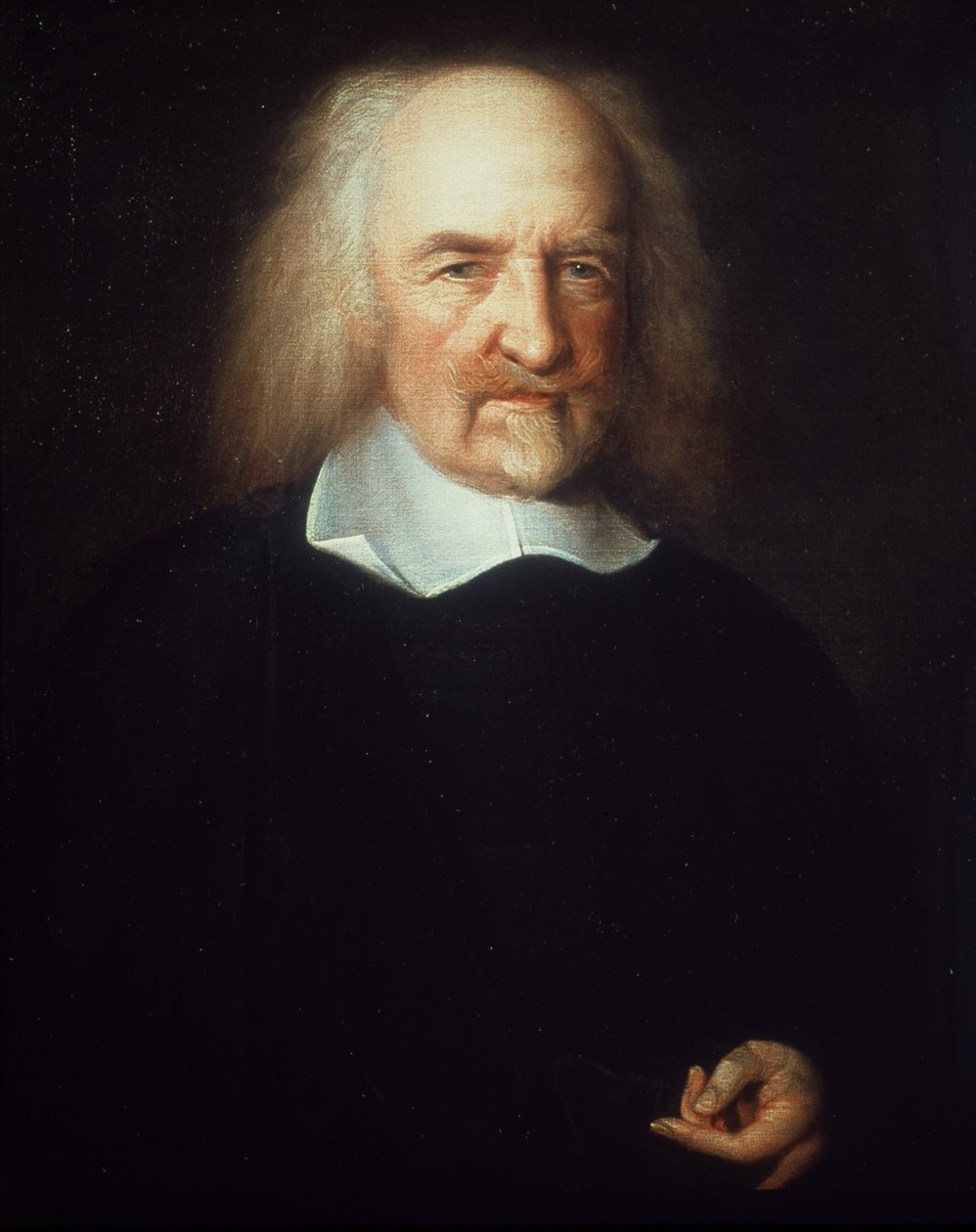 Portret Thomasa Hobbesa.Angielski filozof. (1588-1679) - obraz Johna Michaela Wrighta. Londyńska Narodowa Galeria Portretów autorstwa John Michael Wright