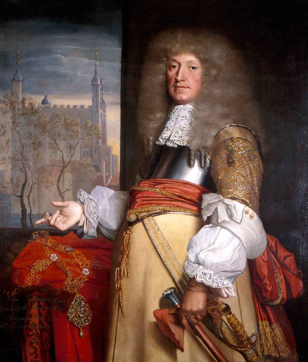 Sir John Robinson, burmistrz 1662. autorstwa John Michael Wright