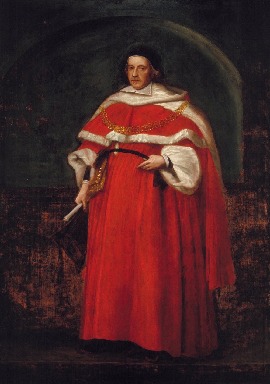 „Sir Matthew Hale, Kt, Główny Sędzia Ławy Królewskiej”, 1670 autorstwa John Michael Wright