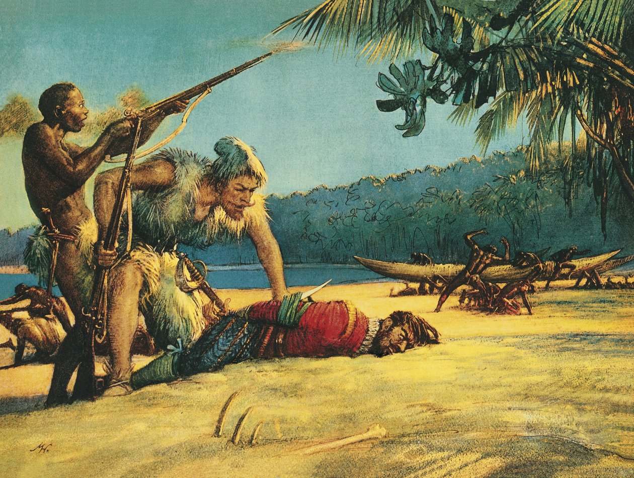 Robinson Crusoe autorstwa John Millar Watt