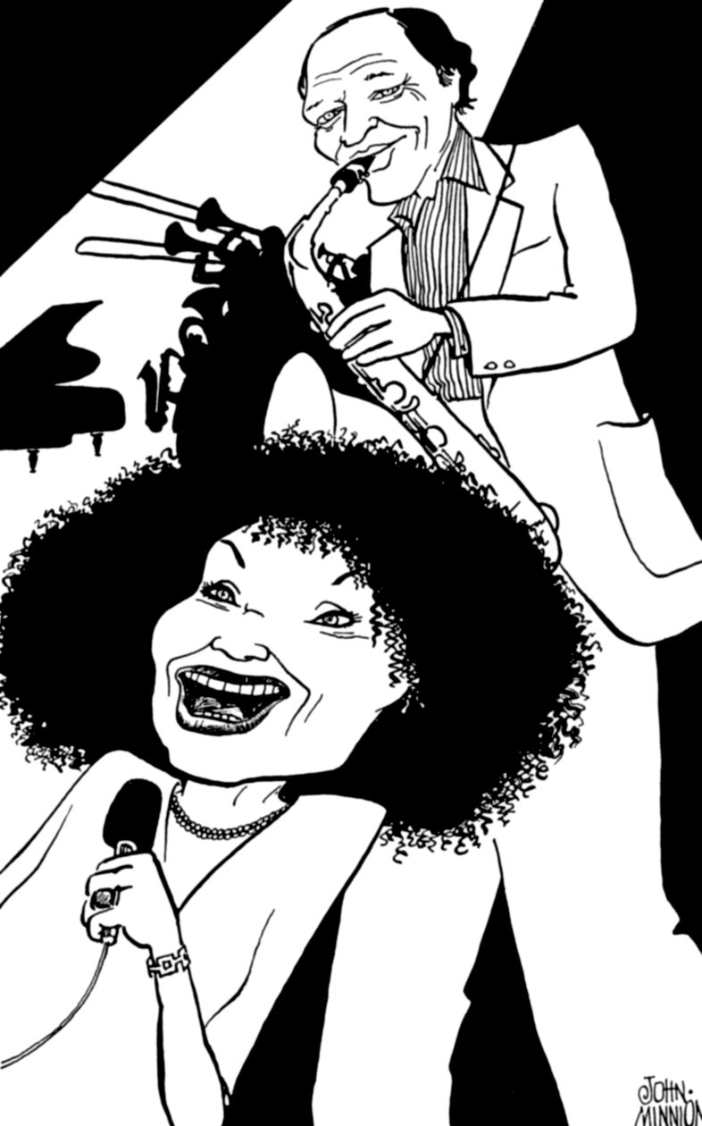 Cleo Laine i Sir John Dankworth Dame Cleo Laine, Lady Dankworth, urodzona jako Clementina Dinah Campbell autorstwa John Minnion