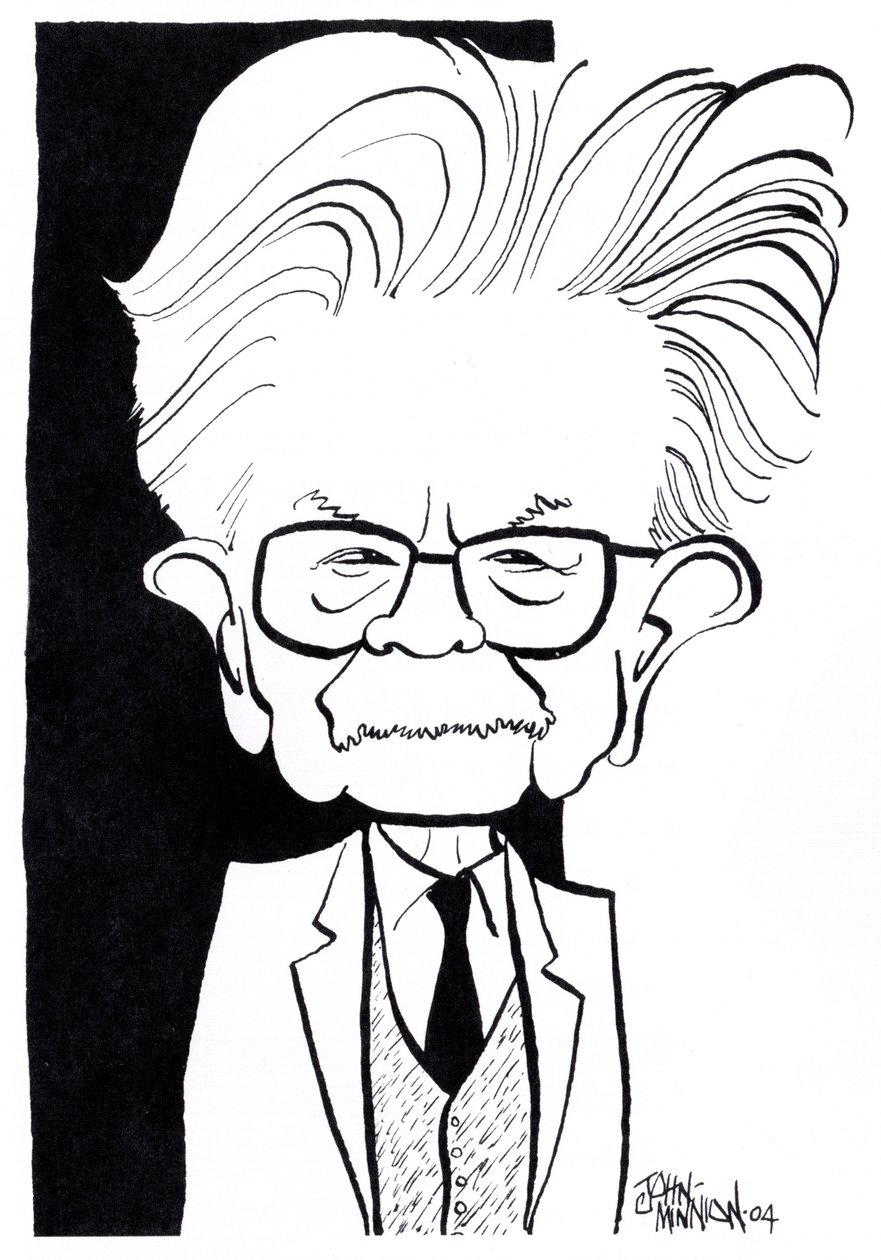 Elias Canetti, karykatury autorstwa John Minnion