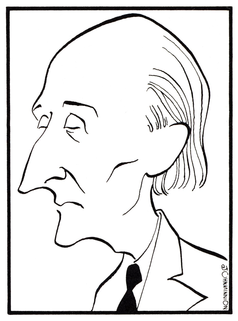 Frederick Delius - karykatura autorstwa Johna Minniona - angielski kompozytor - 29 stycznia 1862 - 10 czerwca 1934 autorstwa John Minnion