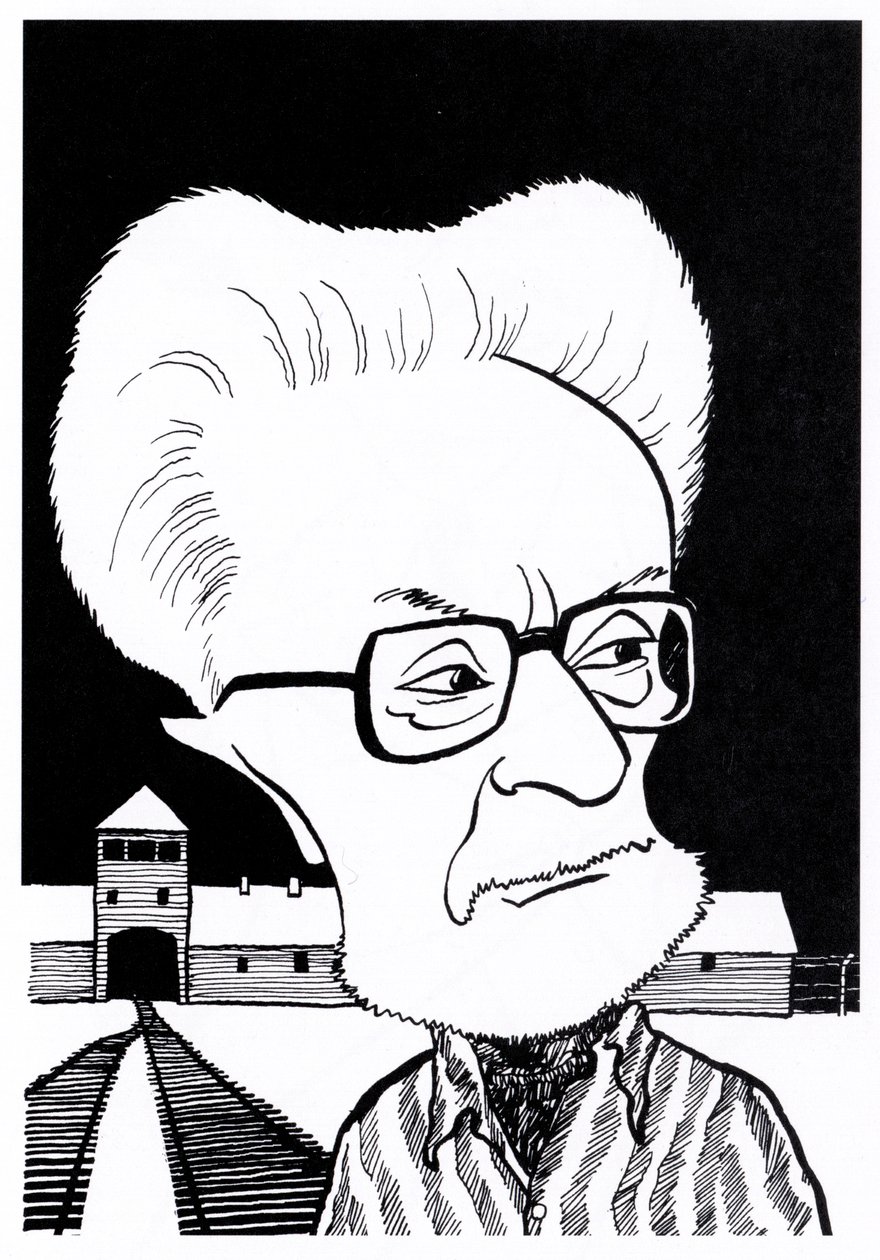 Primo Levi, karykatury autorstwa John Minnion
