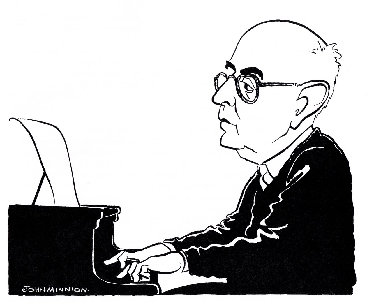 Theodor Ludwig Wiesengrund Adorno autorstwa John Minnion