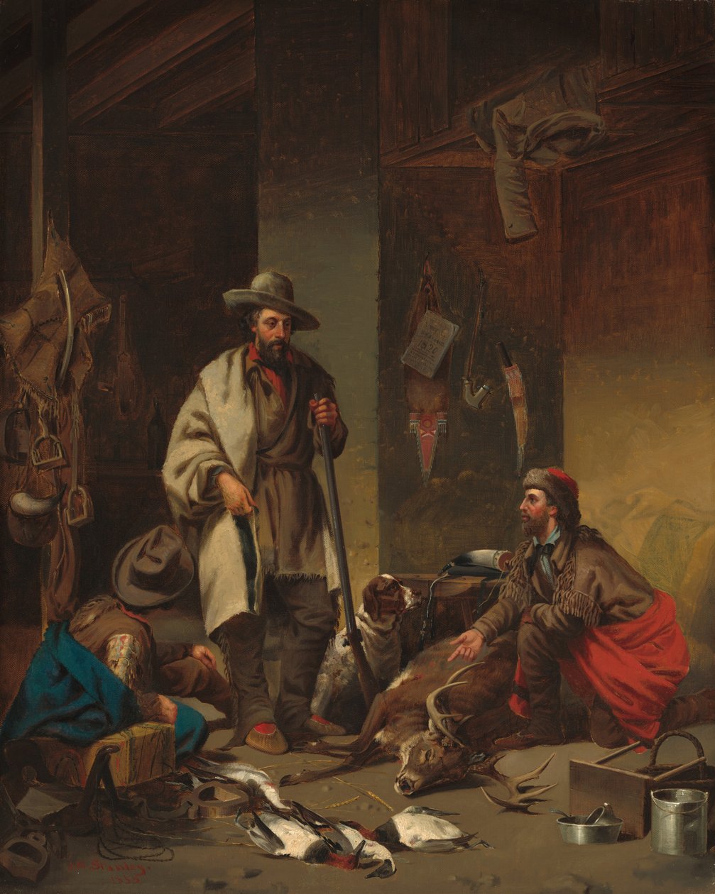 Chata Trapera, 1858. autorstwa John Mix Stanley