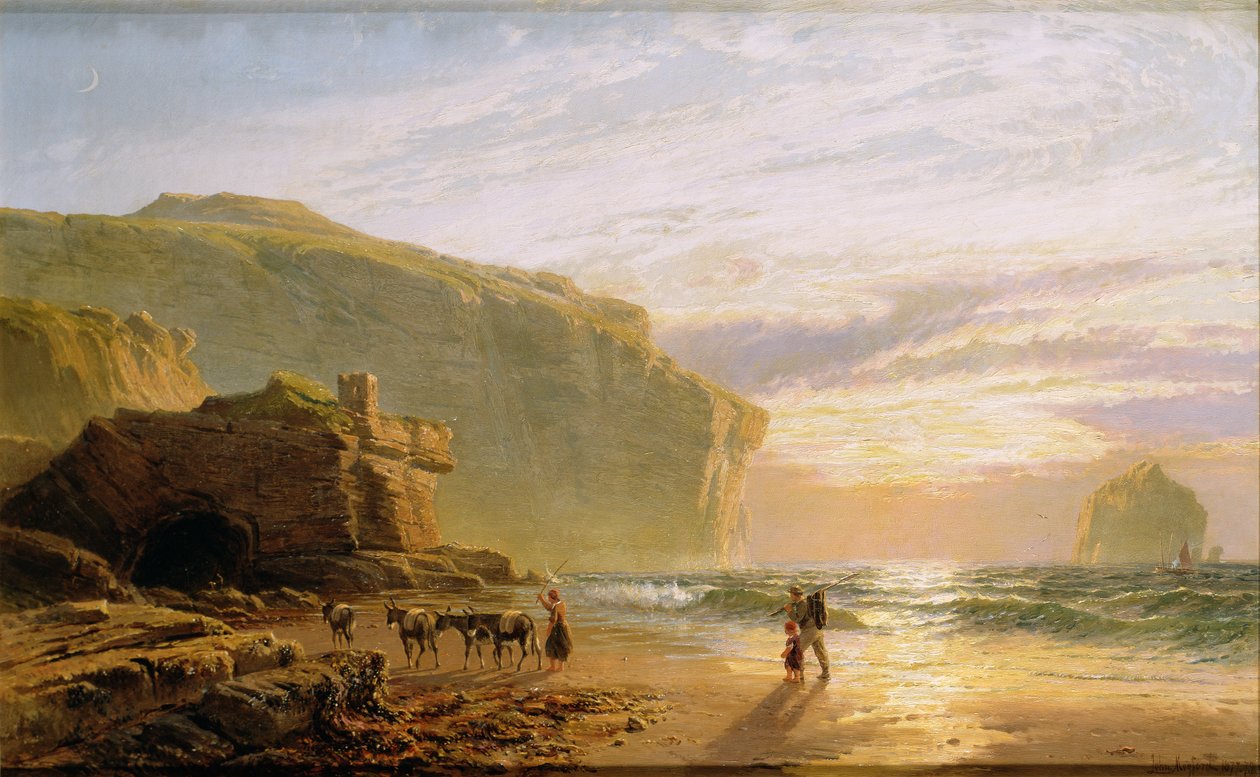 U wybrzeży Kornwalii lub Trebarwith Strand autorstwa John Mogford