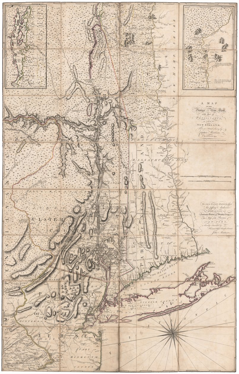 Mapa Nowego Jorku autorstwa Montresora autorstwa John Montresor