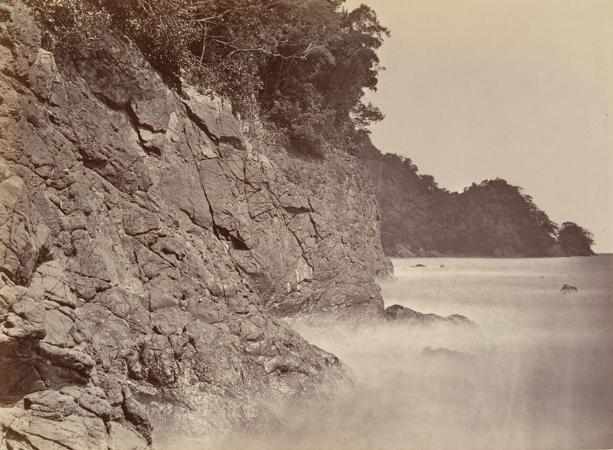 Tropikalna sceneria, Klif - Zatoka Limon, 1871. autorstwa John Moran