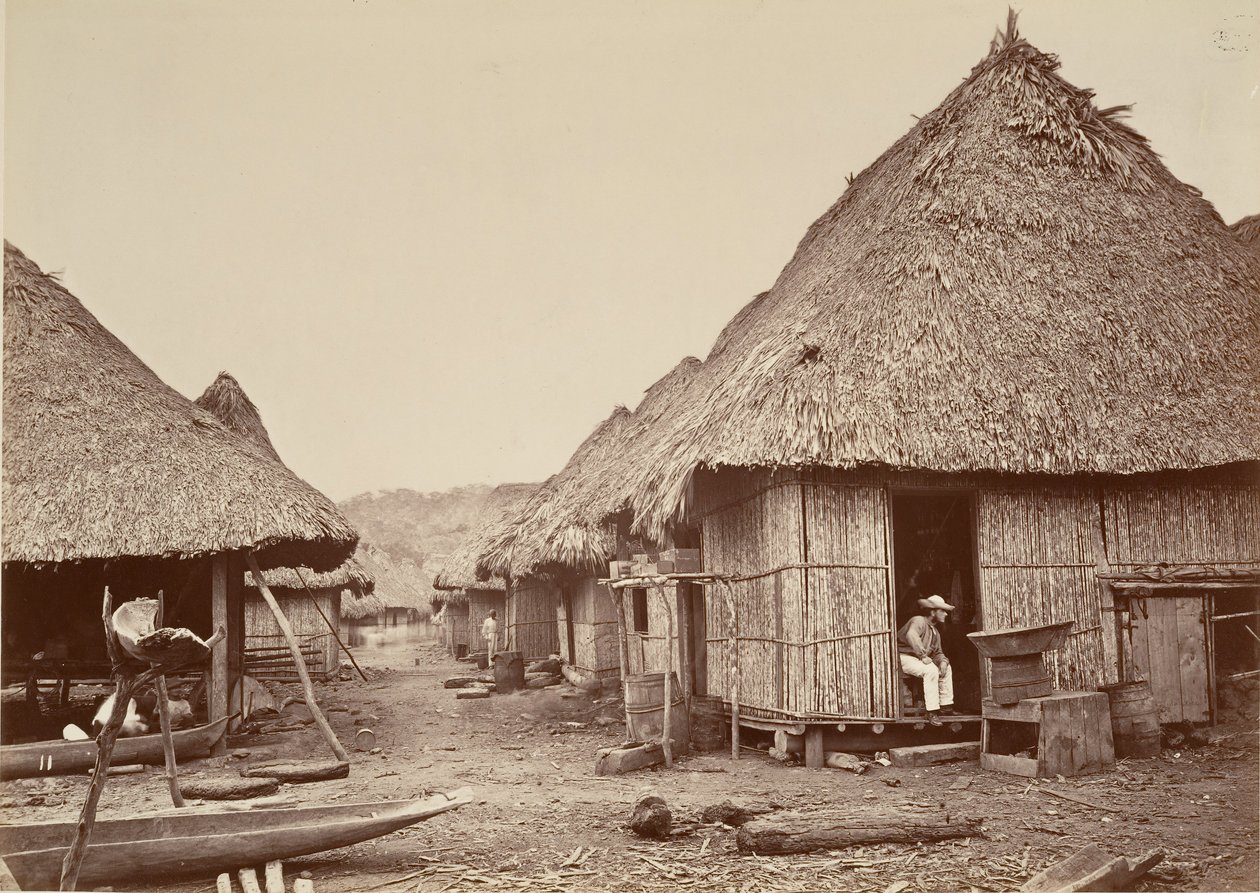 Tropikalna sceneria, ulica, Chipigana, 1871. autorstwa John Moran