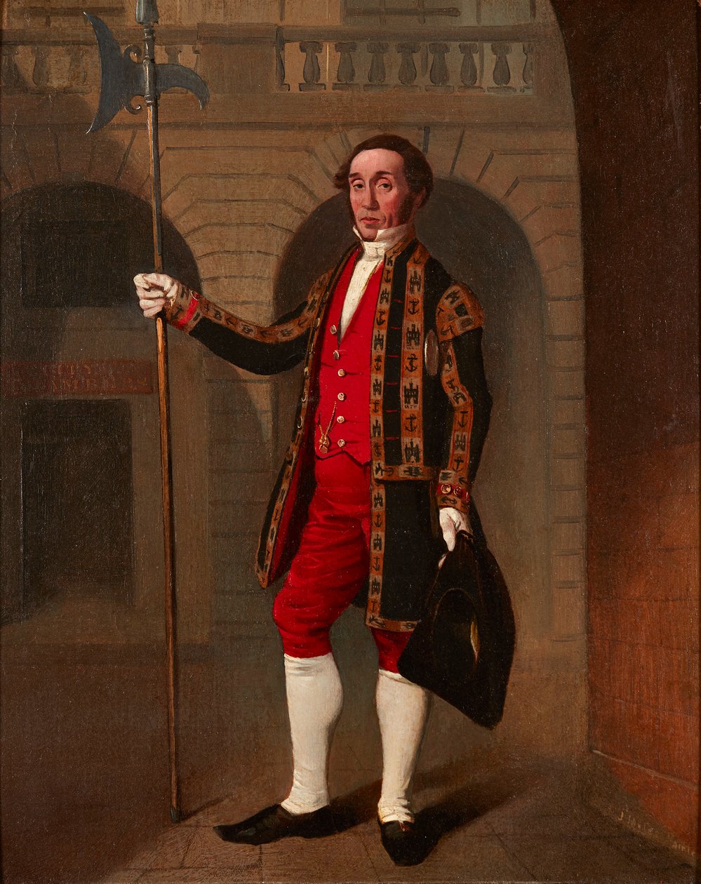 Portret urzędnika miasta Edynburga (olej na pokładzie) autorstwa John Myles