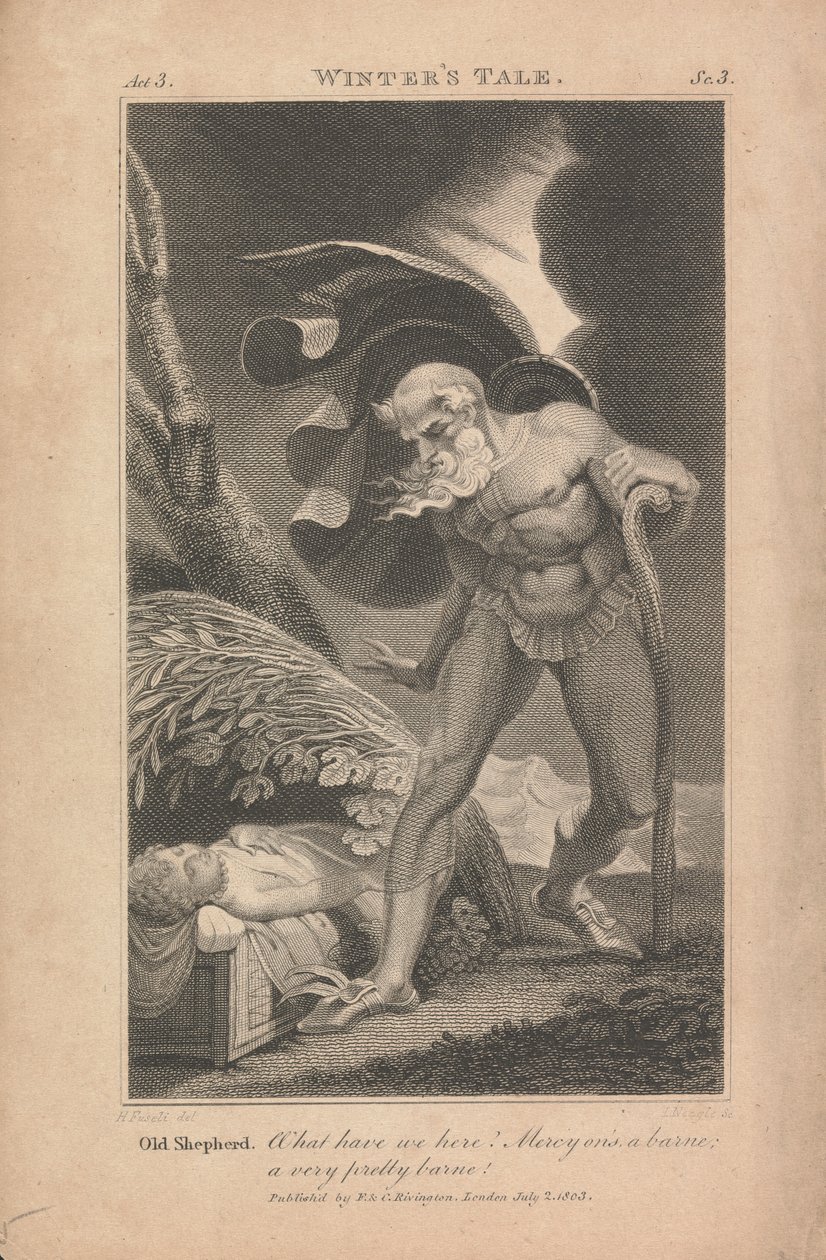 Zimowa opowieść, akt 3, scena 3 autorstwa John Neagle