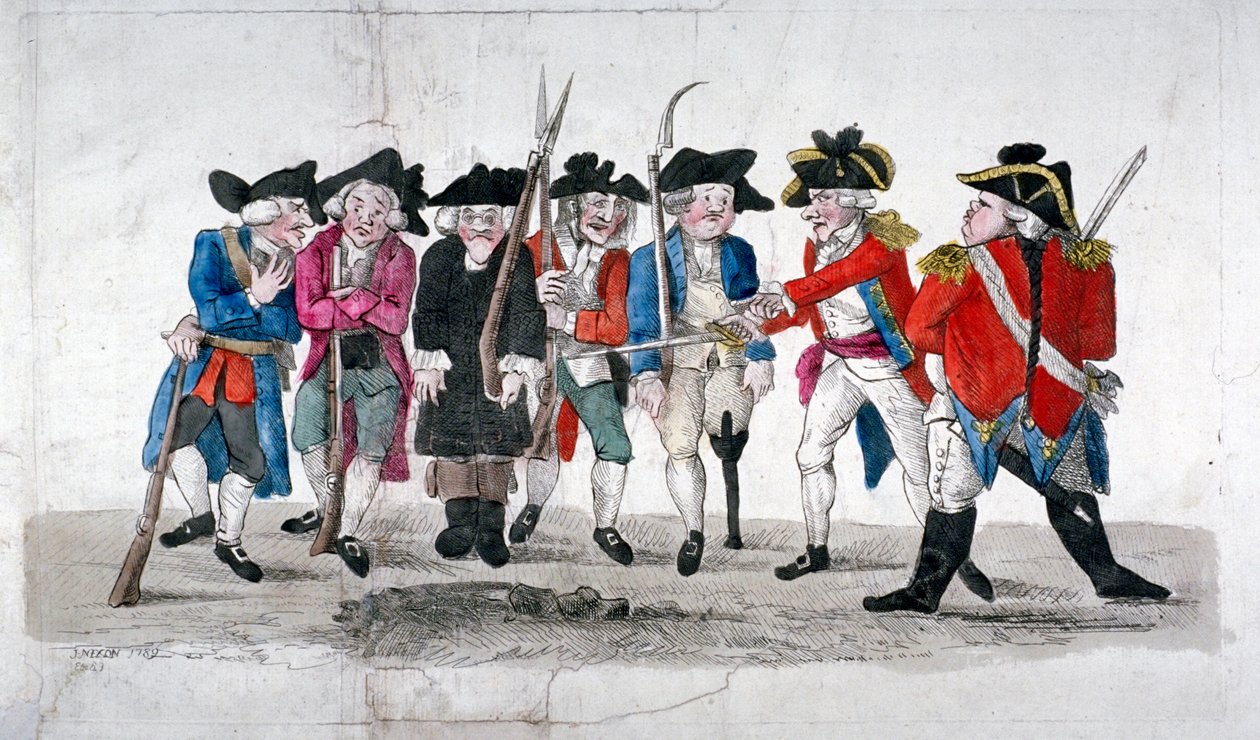 „Miejskowe zespoły treningowe”, 1789. autorstwa John Nixon