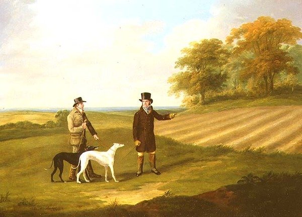 Znalezienie, scena coursingowa autorstwa John Nott Sartorius