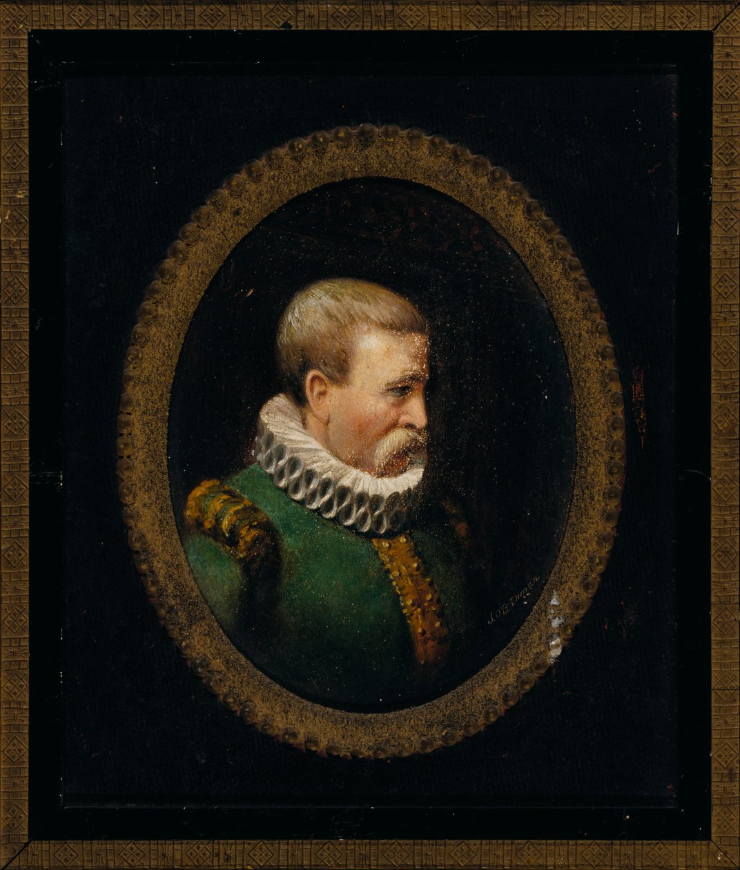 Portret hugenota dżentelmena czasów Karola IX. autorstwa John O