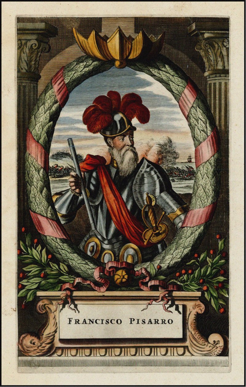 Francisco Pizarro, 1671 autorstwa John Ogilby