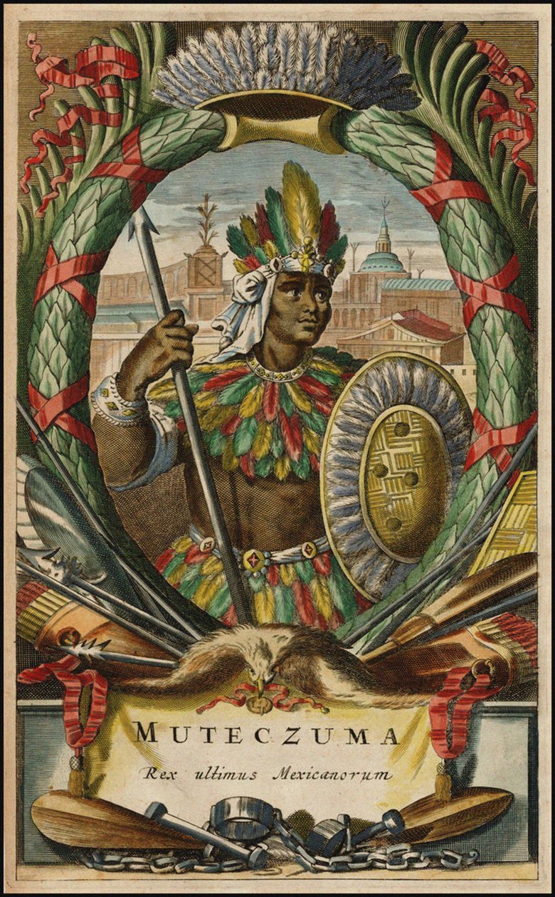 Muteczuma król ostatnich w Meksyku, 1671 autorstwa John Ogilby