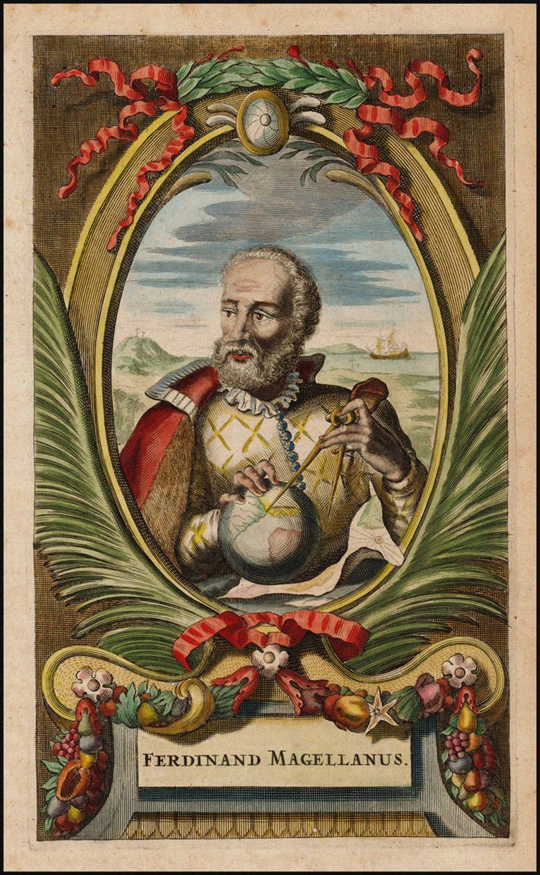 Portret Ferdynanda Magellana, 1671 autorstwa John Ogilby