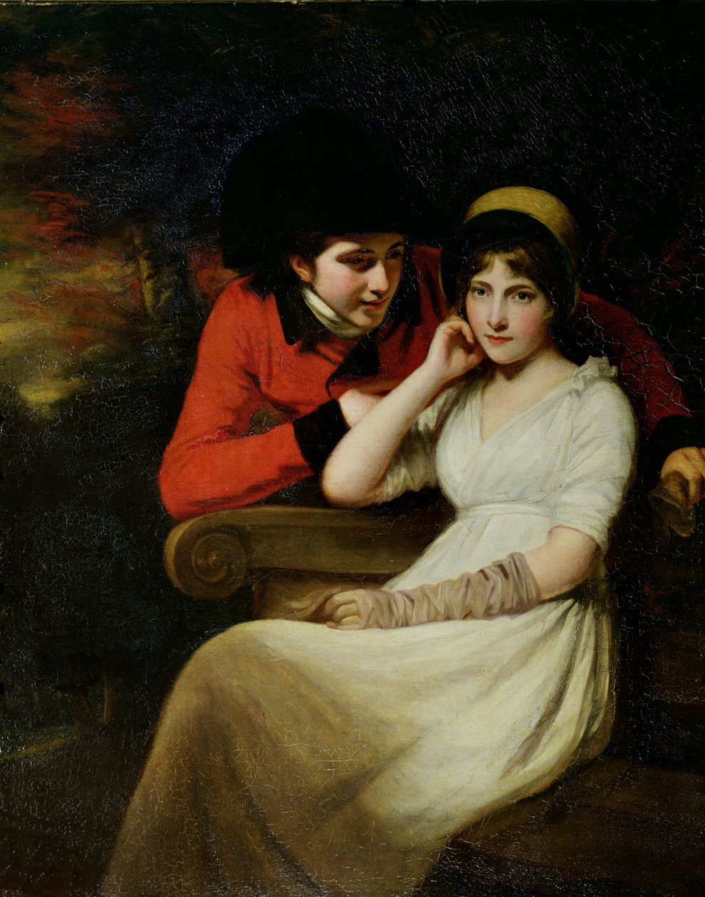 Zaloty w parku, 1797 autorstwa John Opie