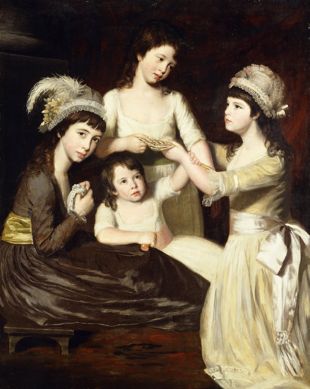 Portret grupowy Mary, Charlotte, Caroline i Elizy, córek Christophera i Anny Gullett, autorstwa John Opie