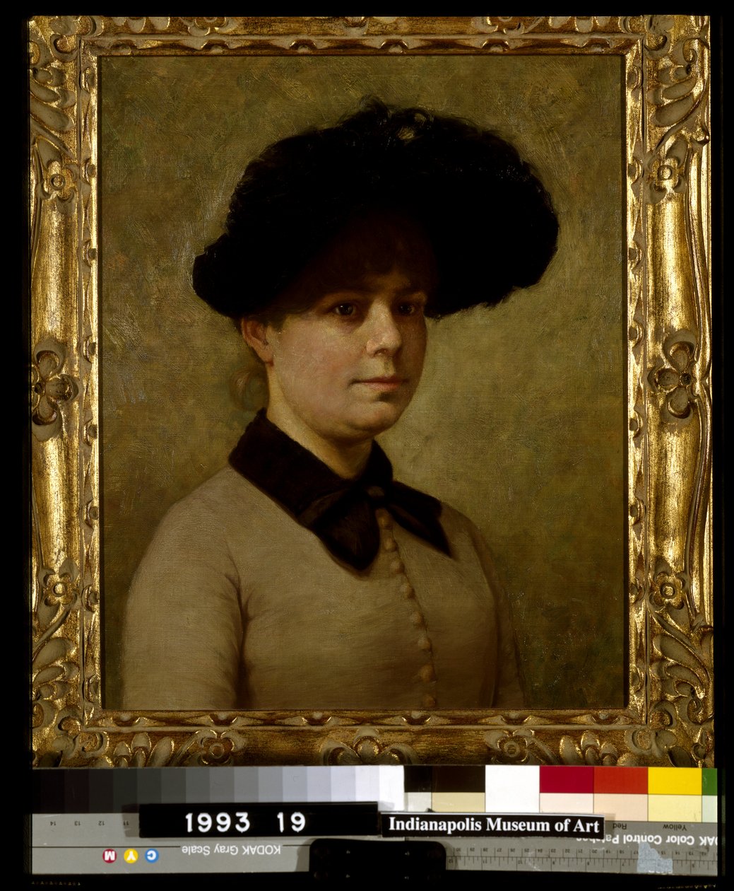 Portret Mary Ethell Gertrude Walker (olej na płótnie przymocowany do masonitu) autorstwa John Otis Adams