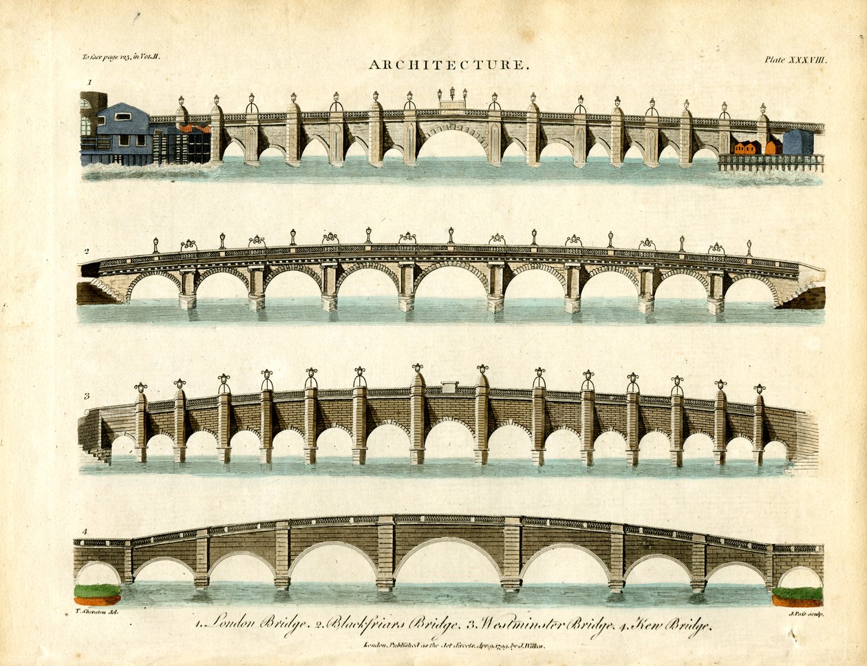 Historyczne londyńskie mosty autorstwa John Pass