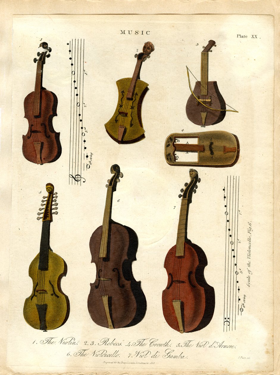 Instrumenty smyczkowe w muzyce klasycznej autorstwa John Pass