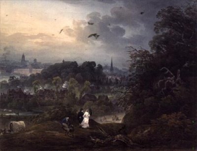 Widok na Shrewsbury od północy autorstwa John Pearson