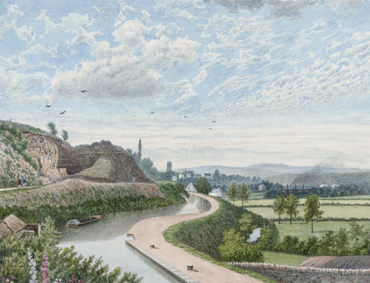 Kanał Glamorganshire w Ynysangharad autorstwa John Petherick