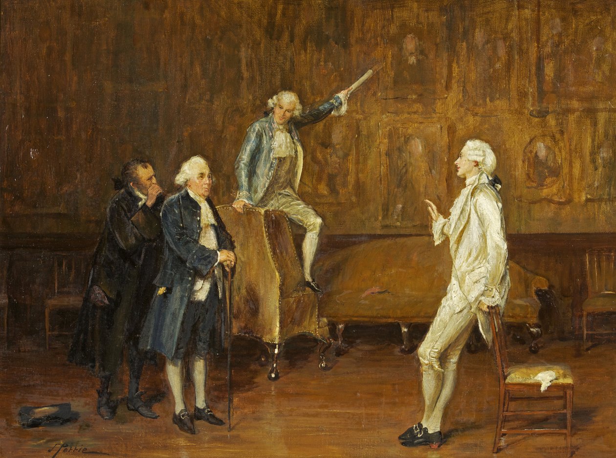 Charles Surface sprzedaje swoich przodków autorstwa John Pettie
