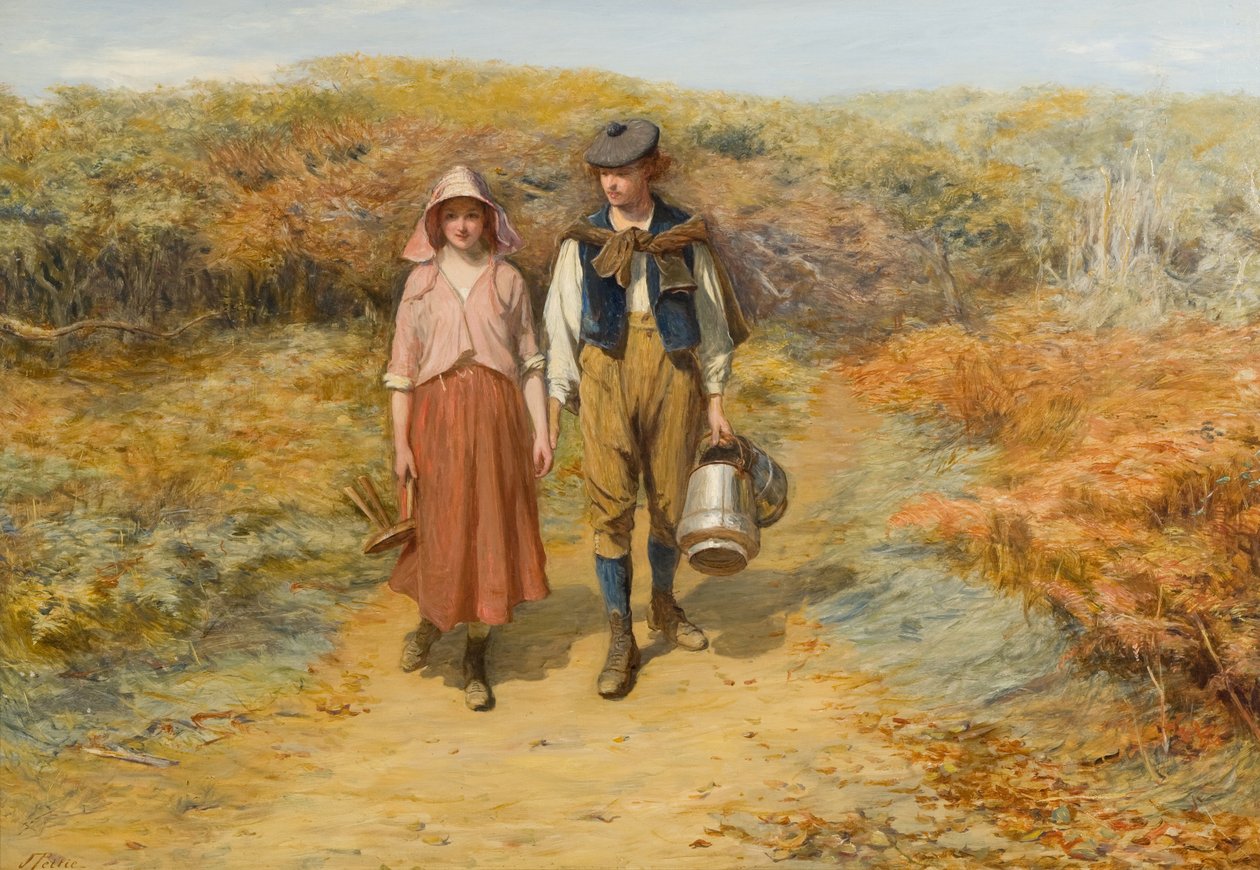 Na pola niosłem jej wiadra do dojenia autorstwa John Pettie