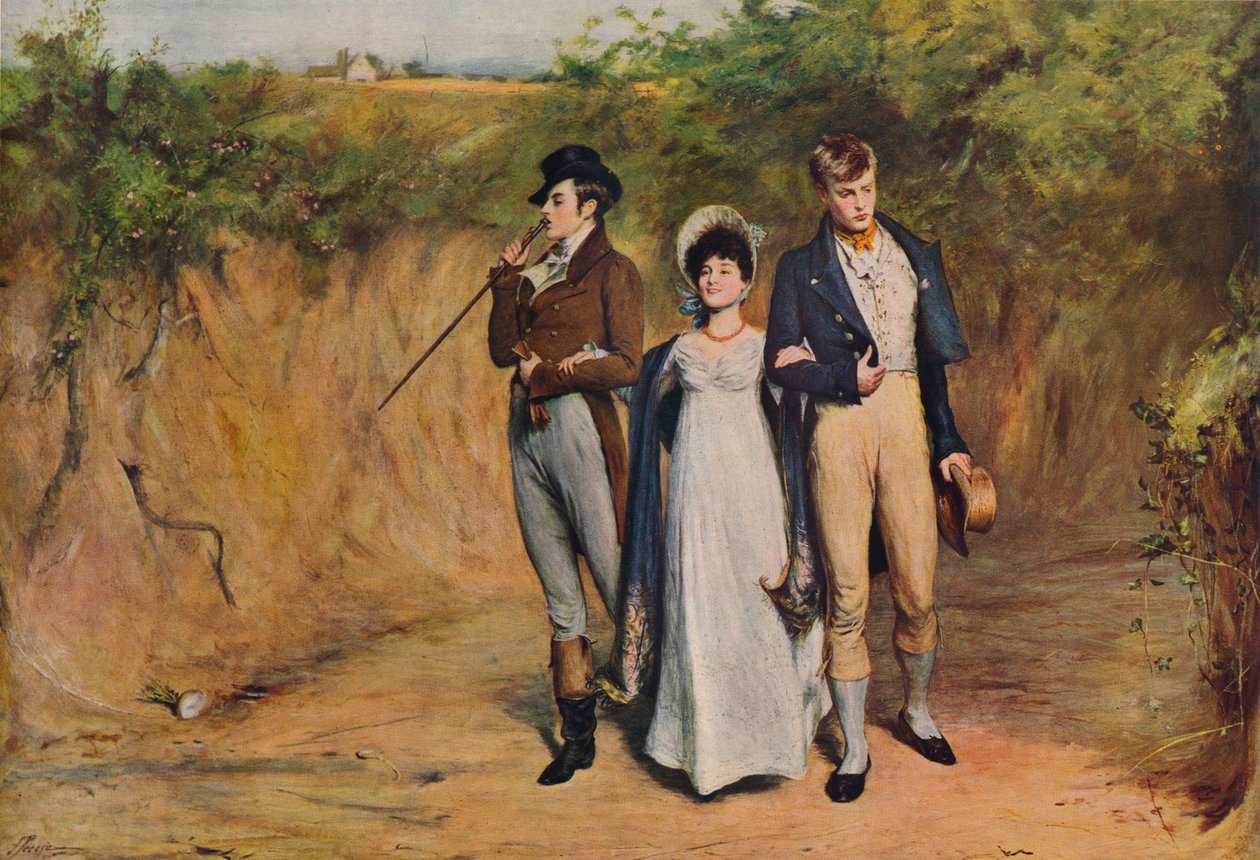 Dwa sznurki do jej łuku, 1887, 1938 autorstwa John Pettie