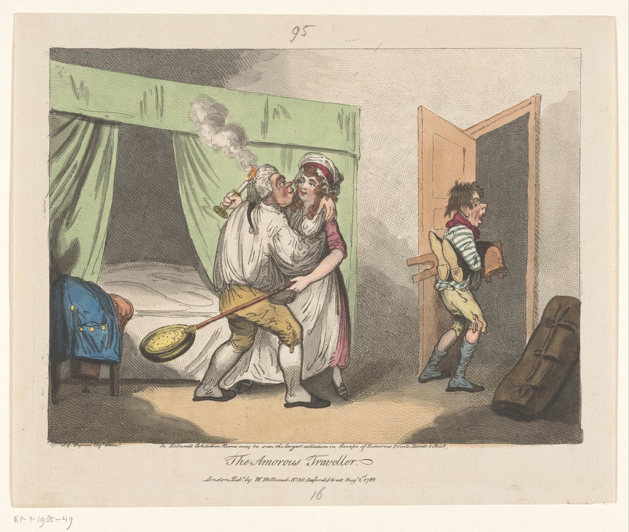 De Lustige Reiziger Miłosny podróżnik (tytuł na obiekcie) autorstwa John Pettit (attributed to)