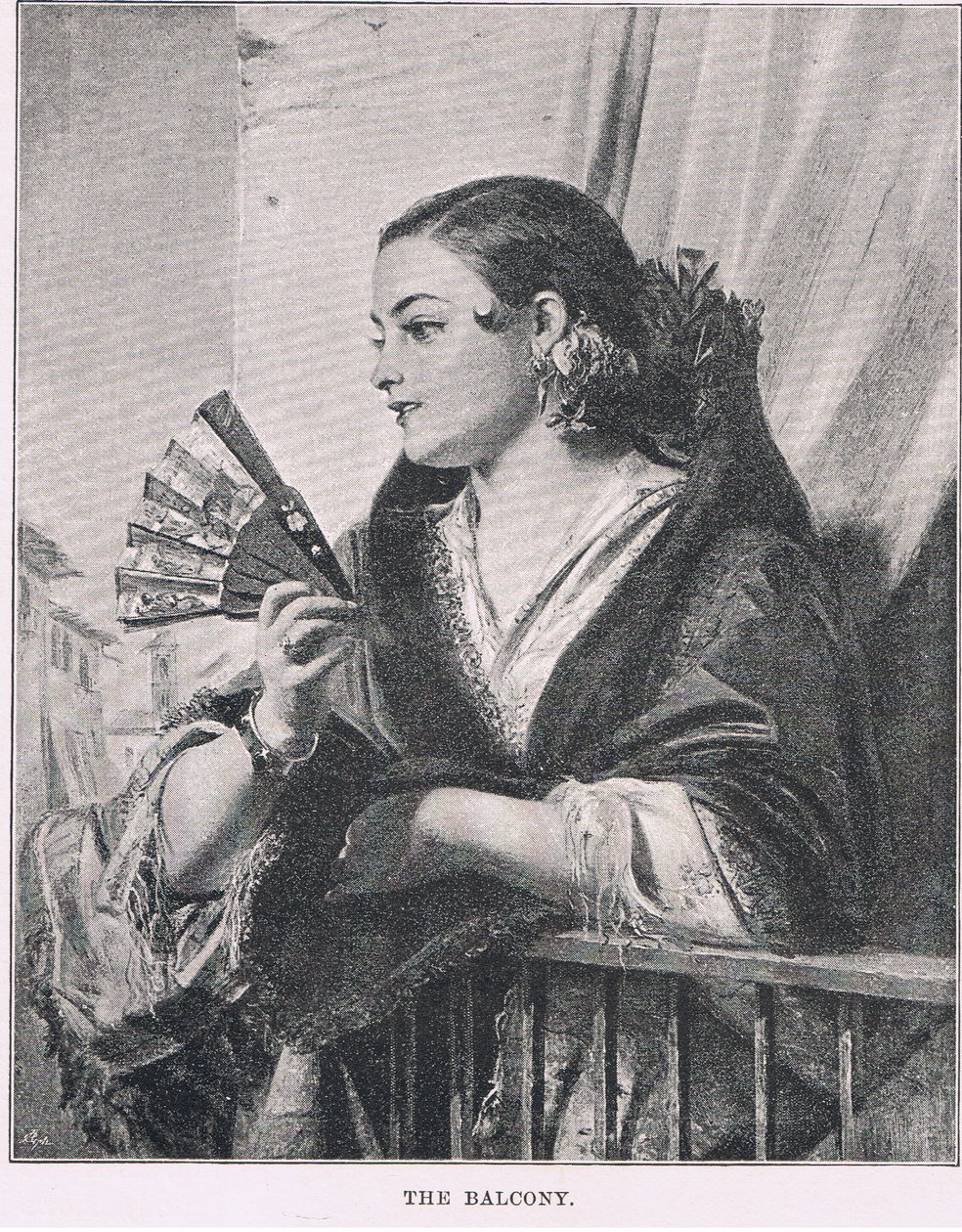 Balkon, z The Magazine of Art 1893, Cassell and Company autorstwa John Phillip