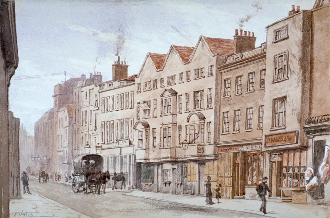 Fetter Lane, City of London, c1875 autorstwa John Phillipps Emslie
