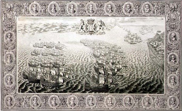 Armada (rycina z gobelinu) autorstwa John Pine