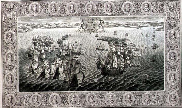 Armada (graviravimas iš gobeleno)poli autorstwa John Pine