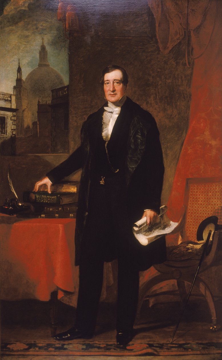 „James Bentley, skarbnik szpitala św. Bartłomieja”, 1848 r. autorstwa John Preston Knight