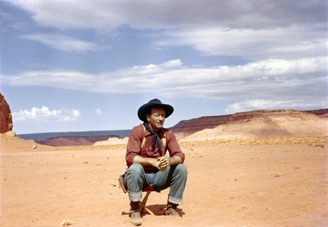 Na planie, John Wayne. autorstwa John Ralph *DO NOT USE * Hamilton