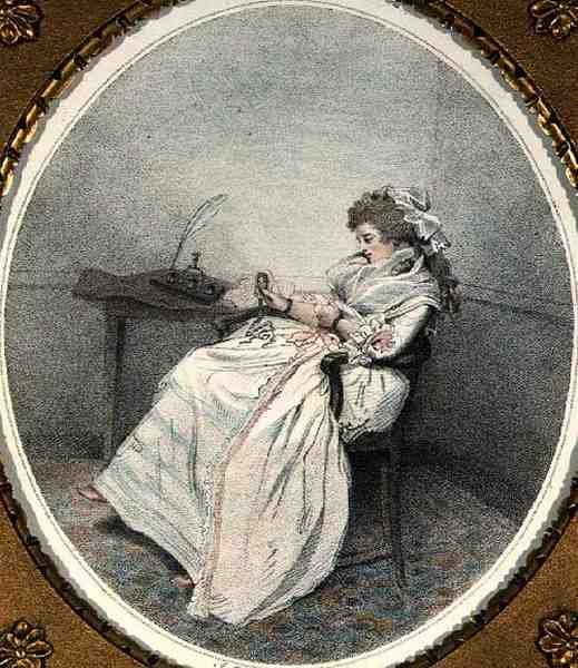 Kontemplacja Miniatury, rycina i pub. przez artystę autorstwa John Raphael Smith