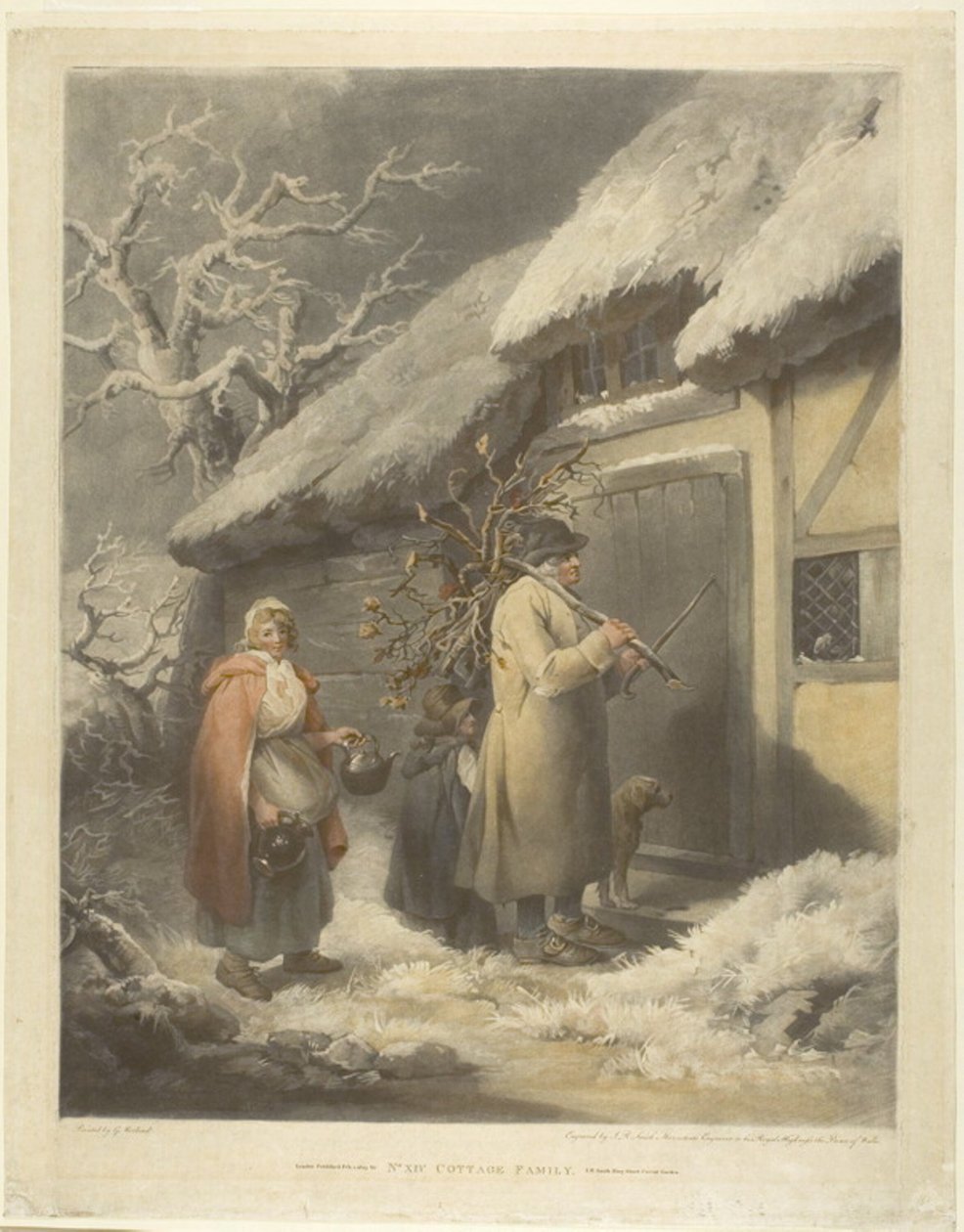 Domek rodzinny autorstwa John Raphael Smith