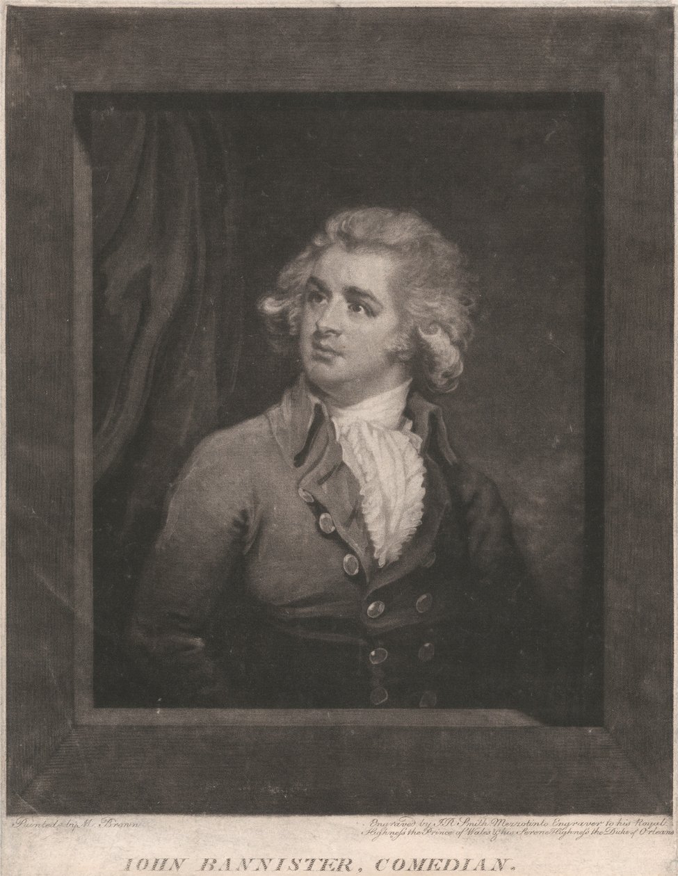 John Bannister, komik, 1787 autorstwa John Raphael Smith