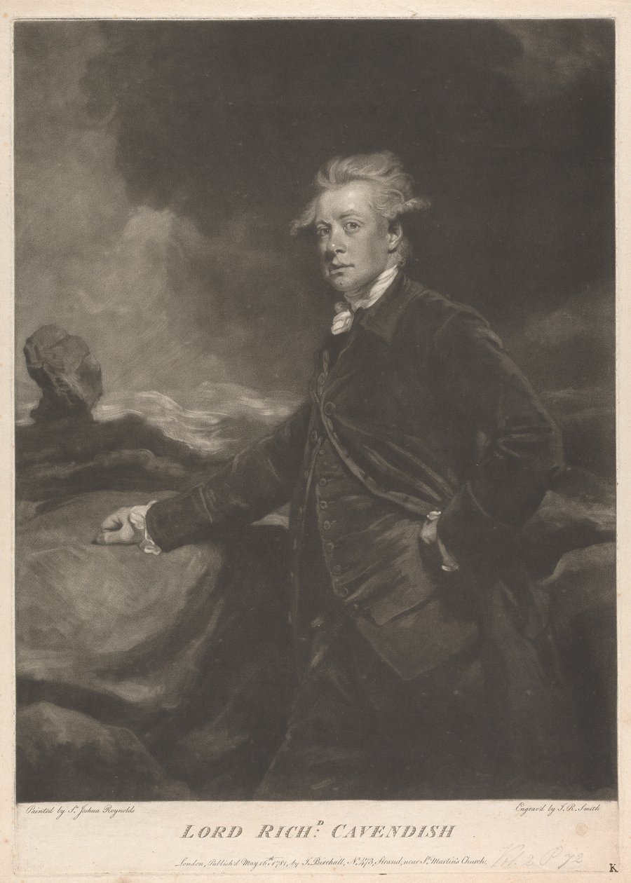 Lord Richard Cavendish autorstwa John Raphael Smith