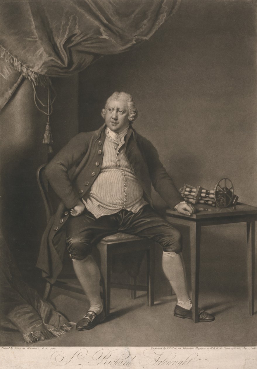 Portret Richarda Arkwrighta autorstwa John Raphael Smith