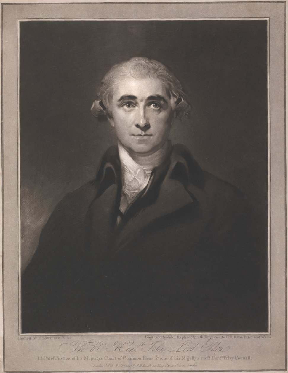 Wielce Czcigodny John Lord Eldon autorstwa John Raphael Smith